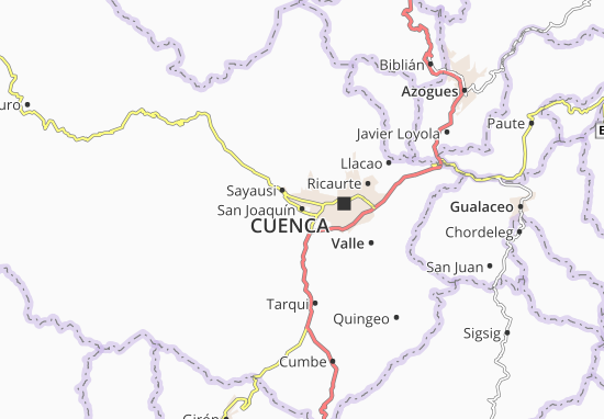 Kaart Plattegrond San Joaquín