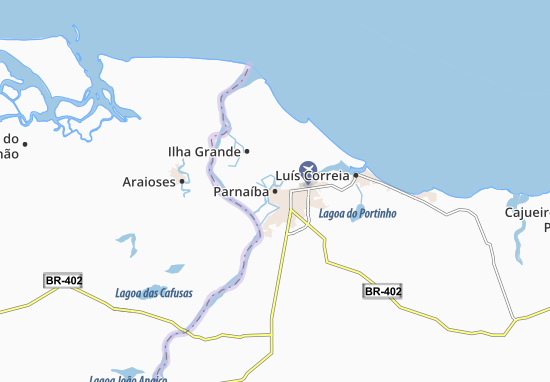 Kaart Plattegrond Parnaíba