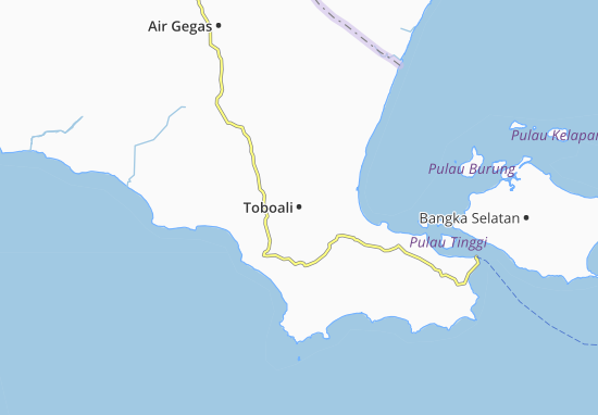 Mapa Toboali