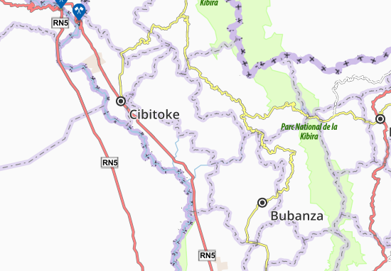 Karte Stadtplan Bwegera