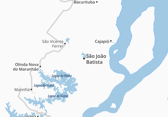 Karte Stadtplan São João Batista