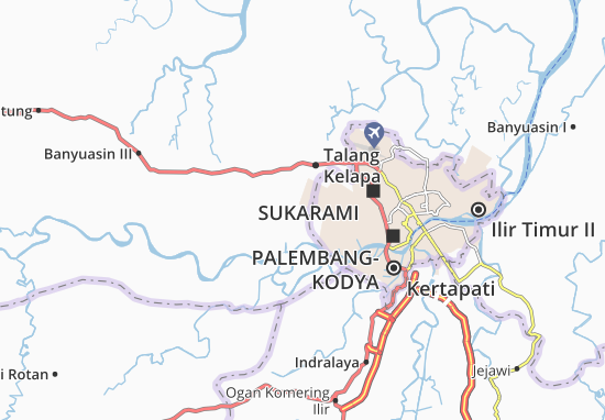 Karte Stadtplan Rantau Bayur