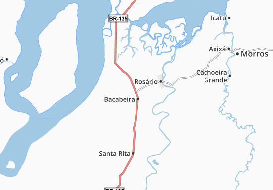 Karte Stadtplan Bacabeira