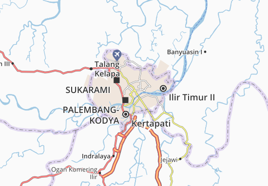 Kaart Plattegrond Sukarame