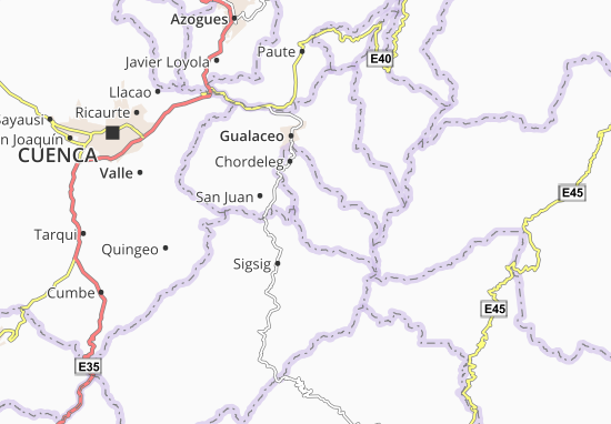 Kaart Plattegrond San Martín de Puzhio