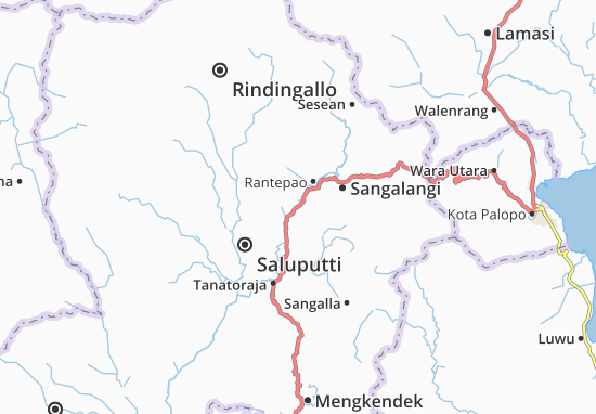 Kaart Plattegrond Sangalangi