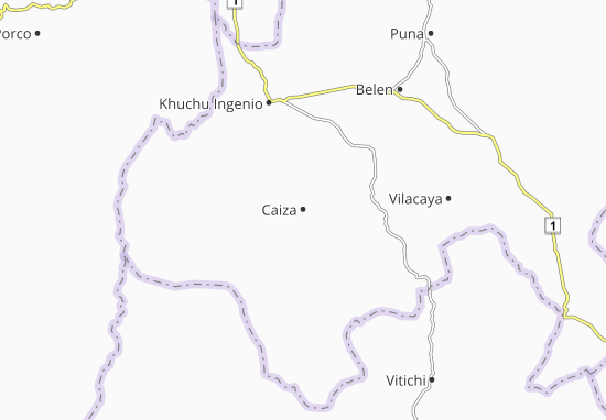 Kaart Plattegrond Caiza