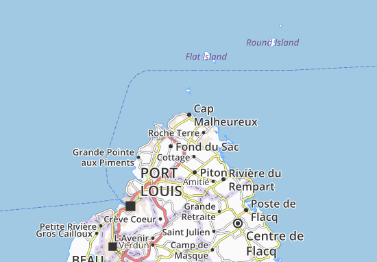 Karte Stadtplan Petit Raffray