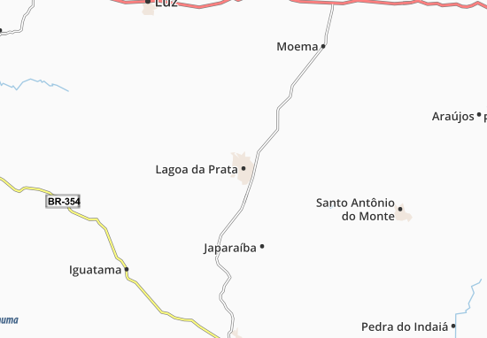 Kaart Plattegrond Lagoa da Prata