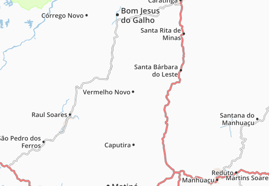 Kaart Plattegrond Vermelho Novo