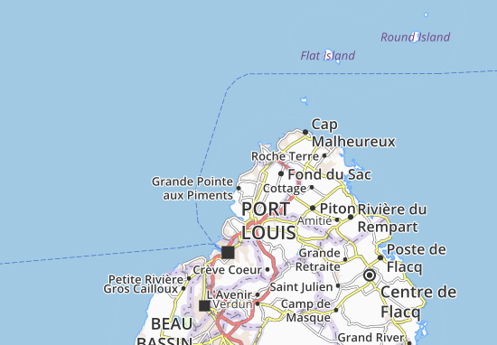 Karte Stadtplan Trou aux Biches