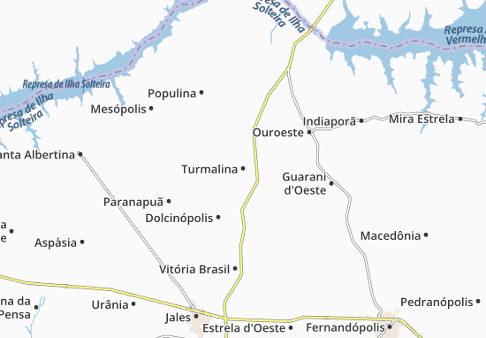 Mapa Turmalina