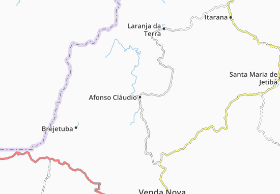 Afonso Cláudio Map