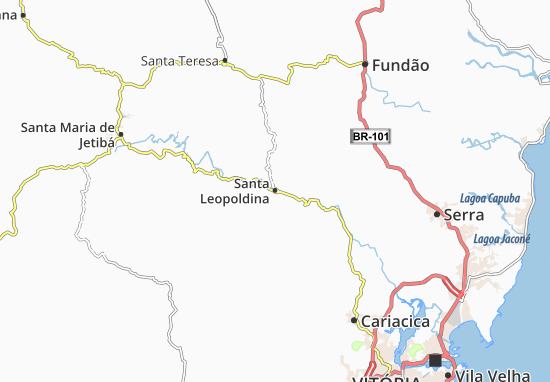 Karte Stadtplan Santa Leopoldina