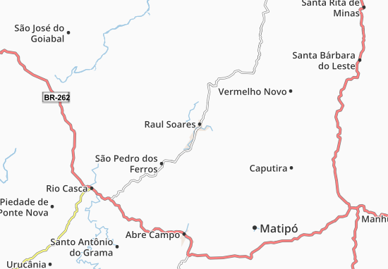 Karte Stadtplan Raul Soares