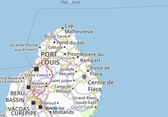 Karte Stadtplan Roches Noires