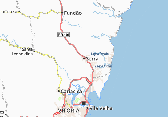 Karte Stadtplan Serra