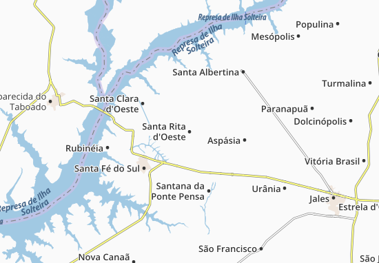 Mapa Santa Rita d&#x27;Oeste