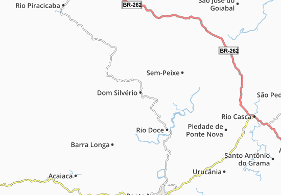 Mapa Dom Silvério