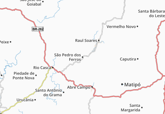 Karte Stadtplan São Pedro dos Ferros
