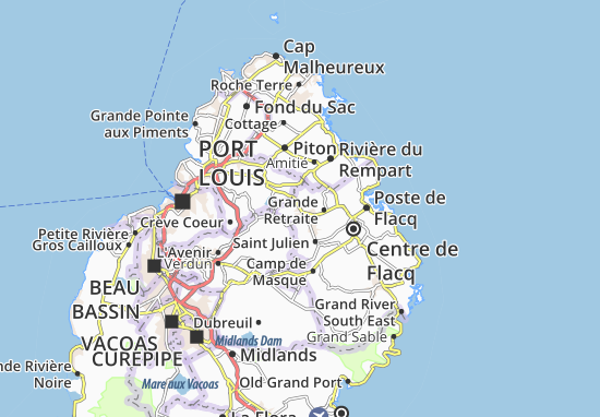 Karte Stadtplan Brisée Verdière