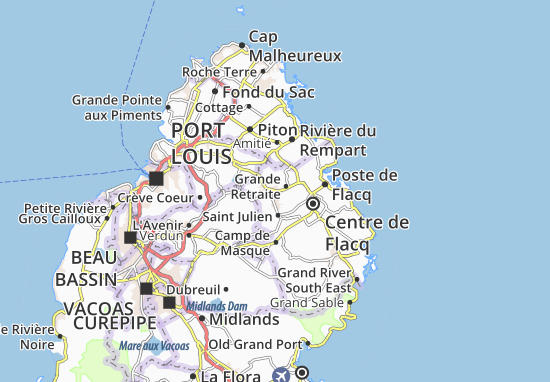 Karte Stadtplan Bon Accueil