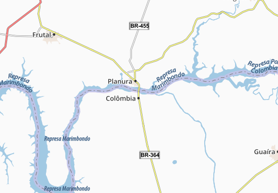 Kaart Plattegrond Colômbia
