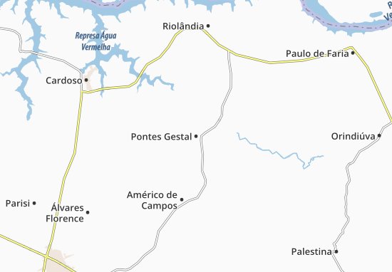 Kaart Plattegrond Pontes Gestal