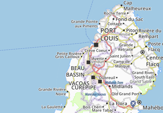 Karte Stadtplan Gros Cailloux