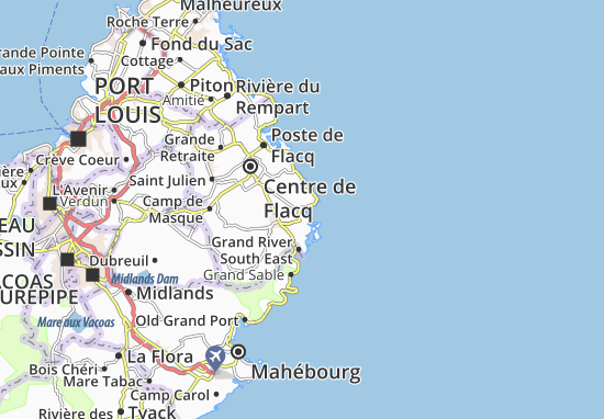 Karte Stadtplan Trou d&#x27;Eau Douce