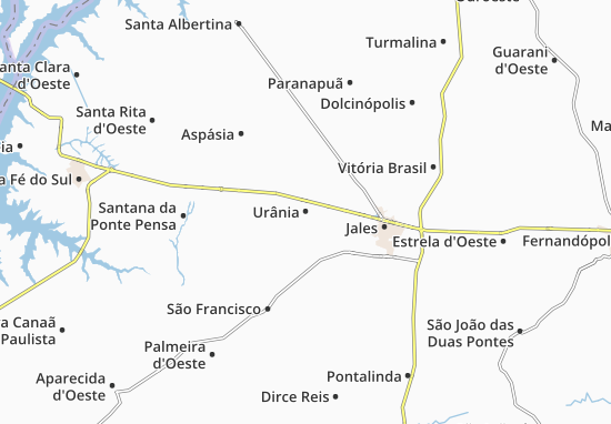 Kaart Plattegrond Urânia