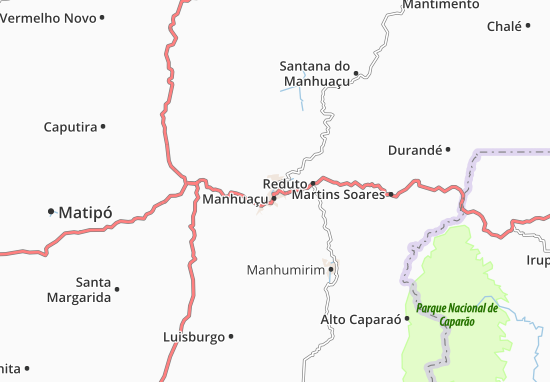 Mapa Manhuaçu