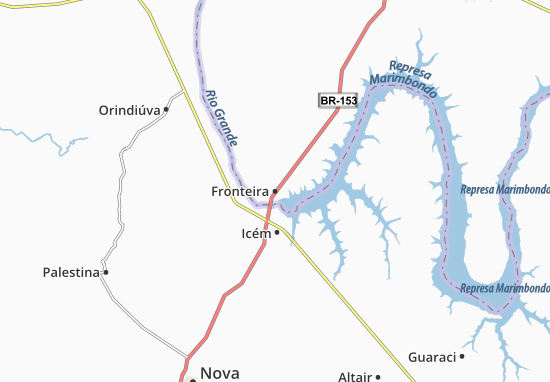 Karte Stadtplan Fronteira