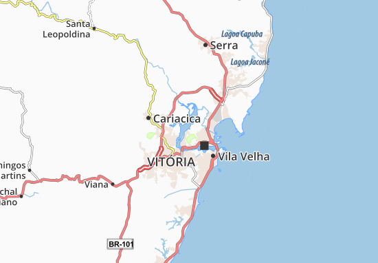 Karte Stadtplan São Pedro