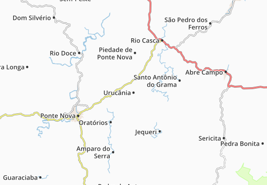Karte Stadtplan Urucânia
