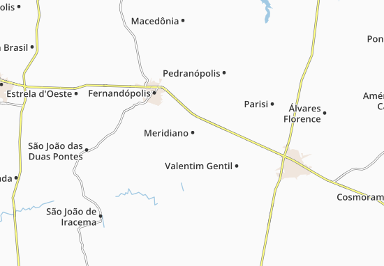 Karte Stadtplan Meridiano