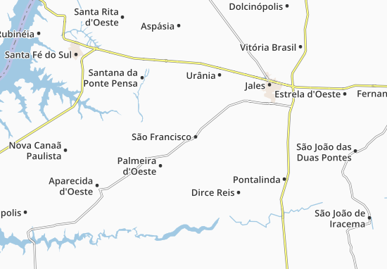 São Francisco Map