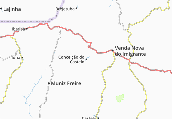 Karte Stadtplan Conceição do Castelo