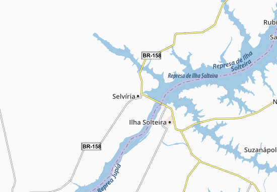 Selvíria Map