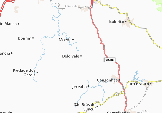 Karte Stadtplan Belo Vale