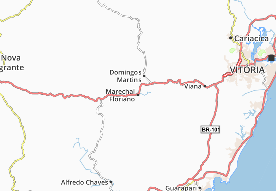 Karte Stadtplan Marechal Floriano