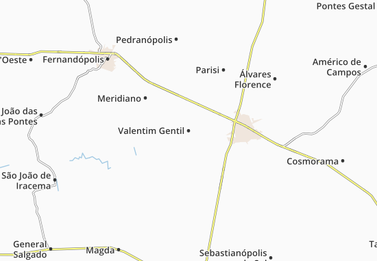 Karte Stadtplan Valentim Gentil