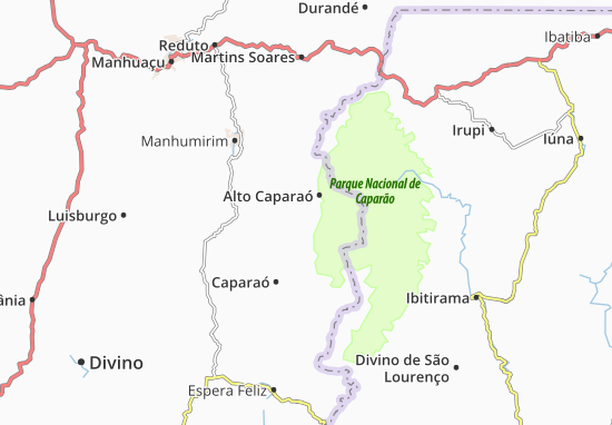 Alto Caparaó Map