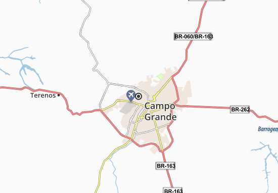 Kaart Plattegrond Campo Grande