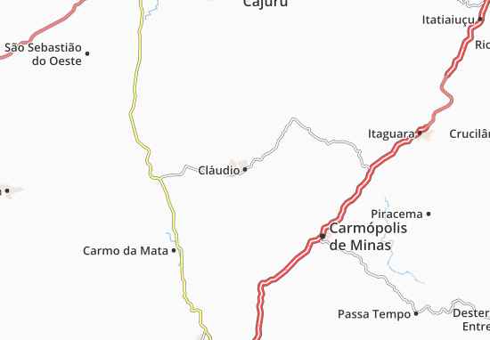 Kaart Plattegrond Cláudio