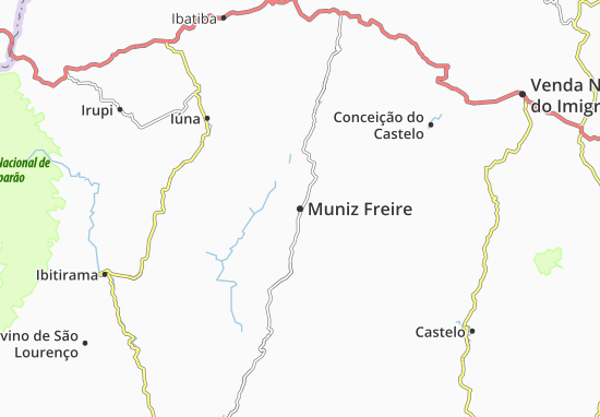 Kaart Plattegrond Muniz Freire