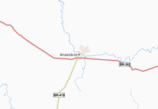Karte Stadtplan Anastácio