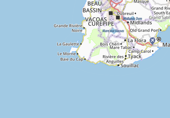 Karte Stadtplan Baie du Cap