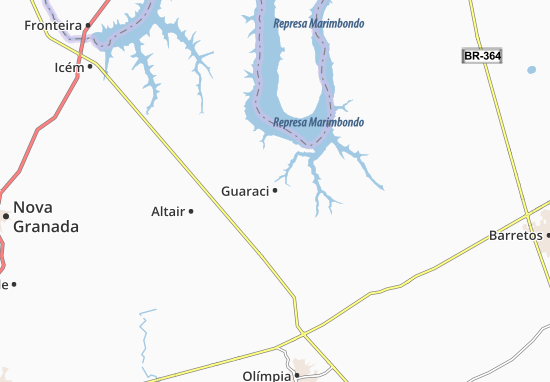 Karte Stadtplan Guaraci