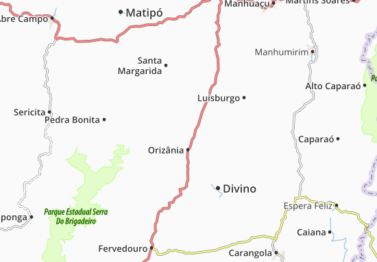 Karte Stadtplan Orizânia